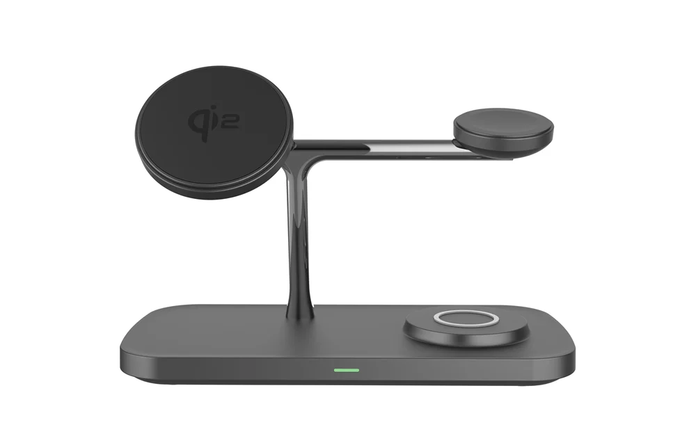 QI2 3-in-1 Magnetic Wireless Charger — iPhone 16/15/14/13/12, Apple Watch, AirPods Stand