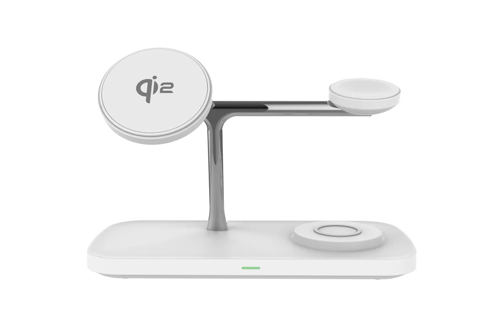 QI2 3-in-1 Magnetic Wireless Charger — iPhone 16/15/14/13/12, Apple Watch, AirPods Stand