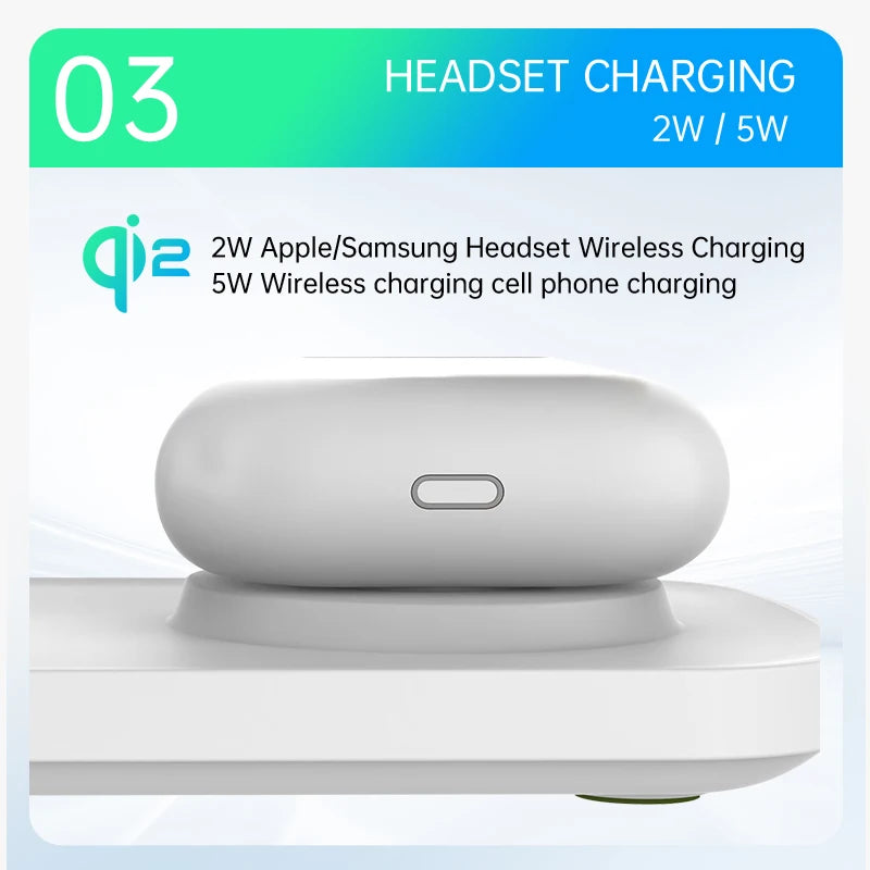 QI2 3-in-1 Magnetic Wireless Charger — iPhone 16/15/14/13/12, Apple Watch, AirPods Stand