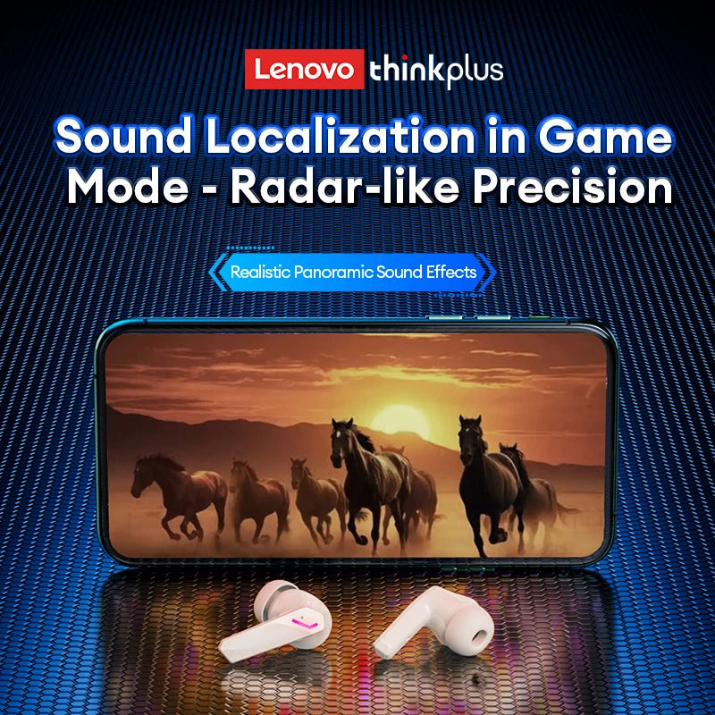 Lenovo GM2 Pro TWS Earbuds — Gaming/Music, Low Latency, Dual Mode
