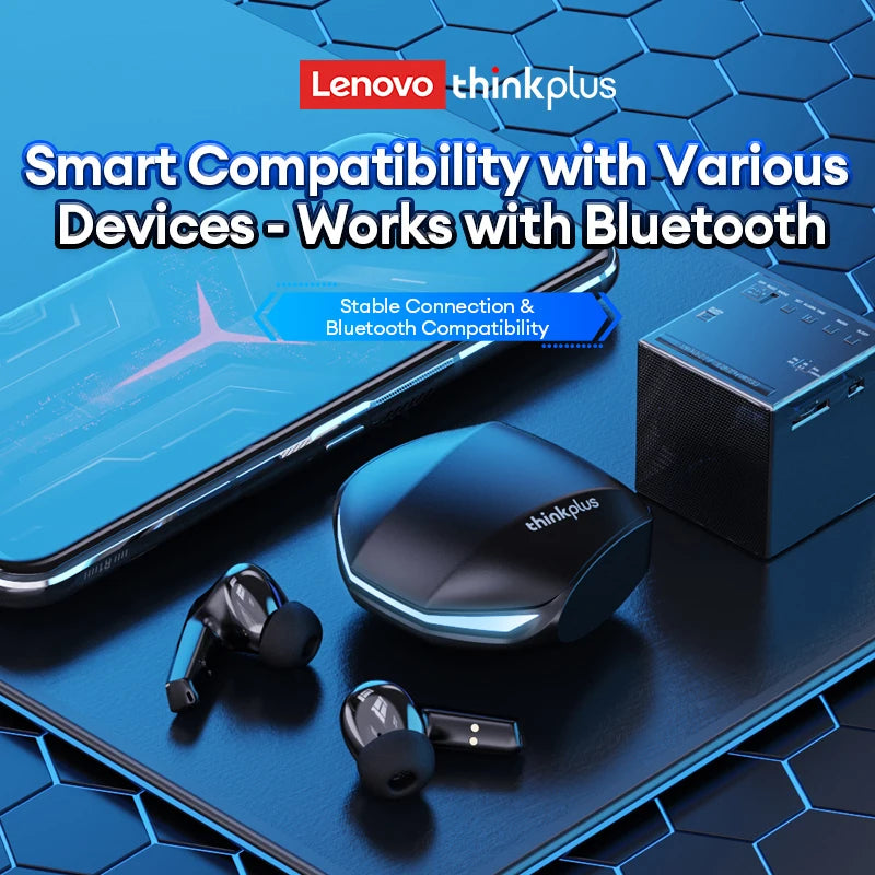 Lenovo GM2 Pro TWS Earbuds — Gaming/Music, Low Latency, Dual Mode